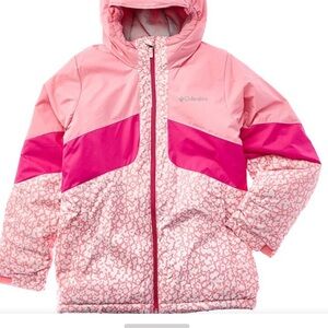 NWT Columbia Pink and White Floral Jacket